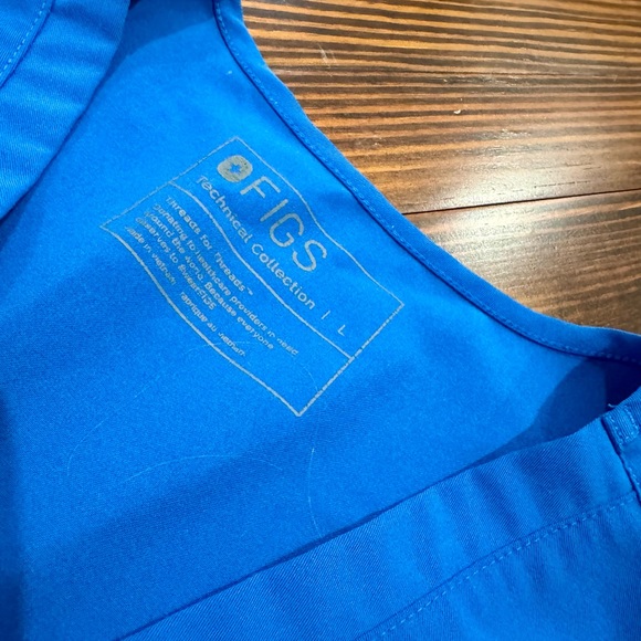 Blue Scrub Top - Picture 2 of 2